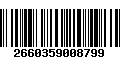 Código de Barras 2660359008799