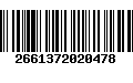 Código de Barras 2661372020478