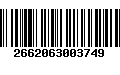 Código de Barras 2662063003749