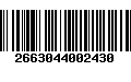 Código de Barras 2663044002430