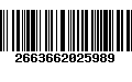 Código de Barras 2663662025989