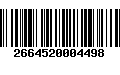 Código de Barras 2664520004498