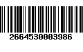 Código de Barras 2664530003986