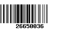 Código de Barras 26650036