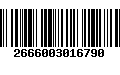 Código de Barras 2666003016790