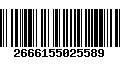 Código de Barras 2666155025589