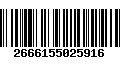 Código de Barras 2666155025916