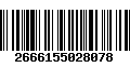 Código de Barras 2666155028078