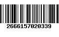 Código de Barras 2666157020339