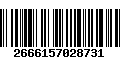 Código de Barras 2666157028731