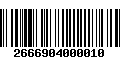 Código de Barras 2666904000010