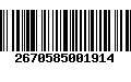 Código de Barras 2670585001914