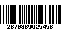 Código de Barras 2670889025456