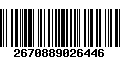 Código de Barras 2670889026446