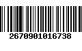 Código de Barras 2670901016738