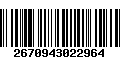 Código de Barras 2670943022964