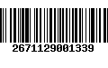 Código de Barras 2671129001339