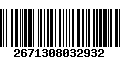 Código de Barras 2671308032932