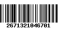 Código de Barras 2671321046701