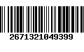 Código de Barras 2671321049399