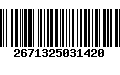 Código de Barras 2671325031420