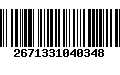 Código de Barras 2671331040348