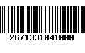 Código de Barras 2671331041000