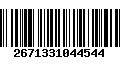 Código de Barras 2671331044544