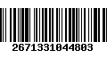 Código de Barras 2671331044803