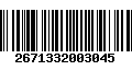 Código de Barras 2671332003045