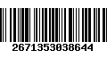 Código de Barras 2671353038644