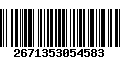 Código de Barras 2671353054583