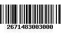 Código de Barras 2671483003000