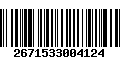 Código de Barras 2671533004124