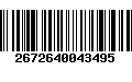 Código de Barras 2672640043495