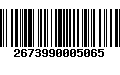 Código de Barras 2673990005065