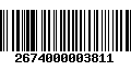 Código de Barras 2674000003811