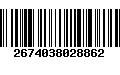 Código de Barras 2674038028862