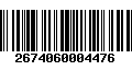 Código de Barras 2674060004476