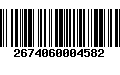 Código de Barras 2674060004582