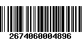 Código de Barras 2674060004896