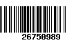 Código de Barras 26750989