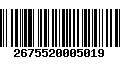 Código de Barras 2675520005019