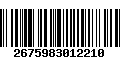 Código de Barras 2675983012210