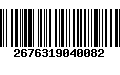 Código de Barras 2676319040082