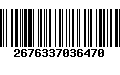 Código de Barras 2676337036470