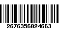 Código de Barras 2676356024663