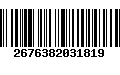 Código de Barras 2676382031819