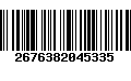 Código de Barras 2676382045335