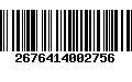 Código de Barras 2676414002756